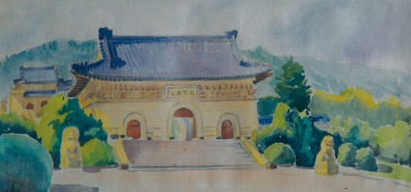 李永森 風景鏡框 30*14cm