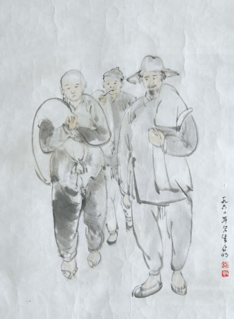 亞明  人物鏡框 33*22cm