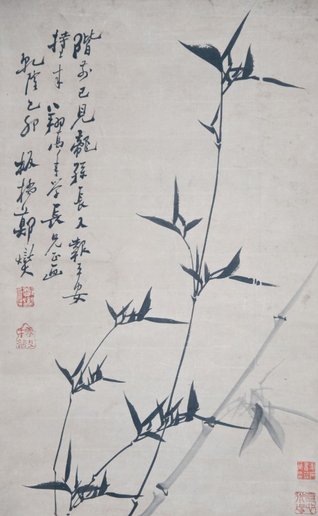 鄭板橋 竹立軸 70*44cm