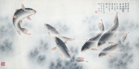 黃熙云  魚鏡片	91×46CM